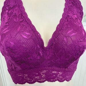 Cosabella Lace Bralette in Vibrant Purple
